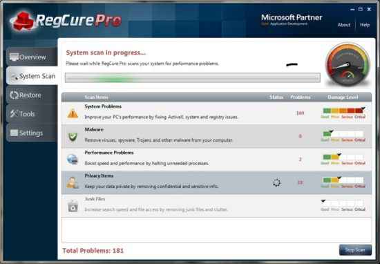 how to uninstall regcure pro completely